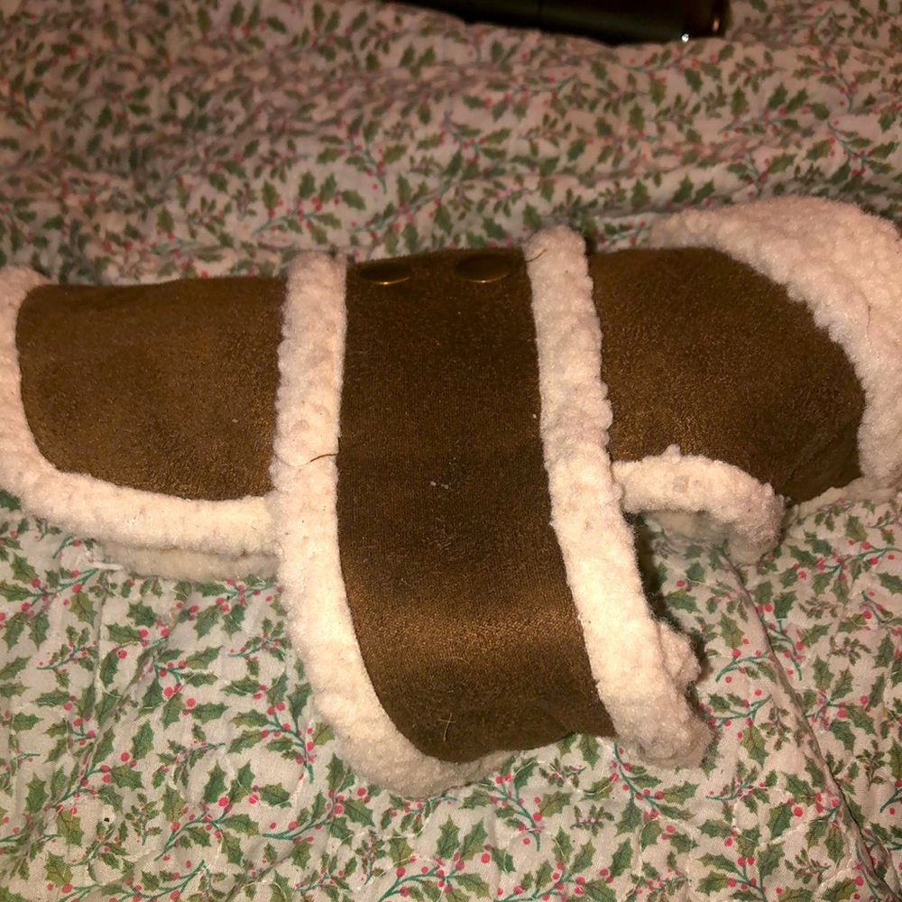 BROWN SHERLIN DOG JACKET FOR SMALL DOGS
